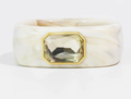 Gemma Cuff Bracelet in Cream