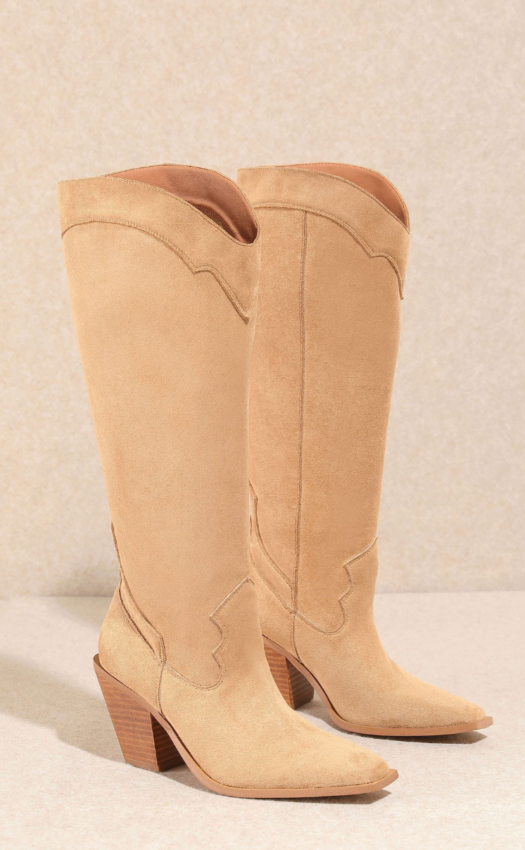Knee High Boot - Apricot