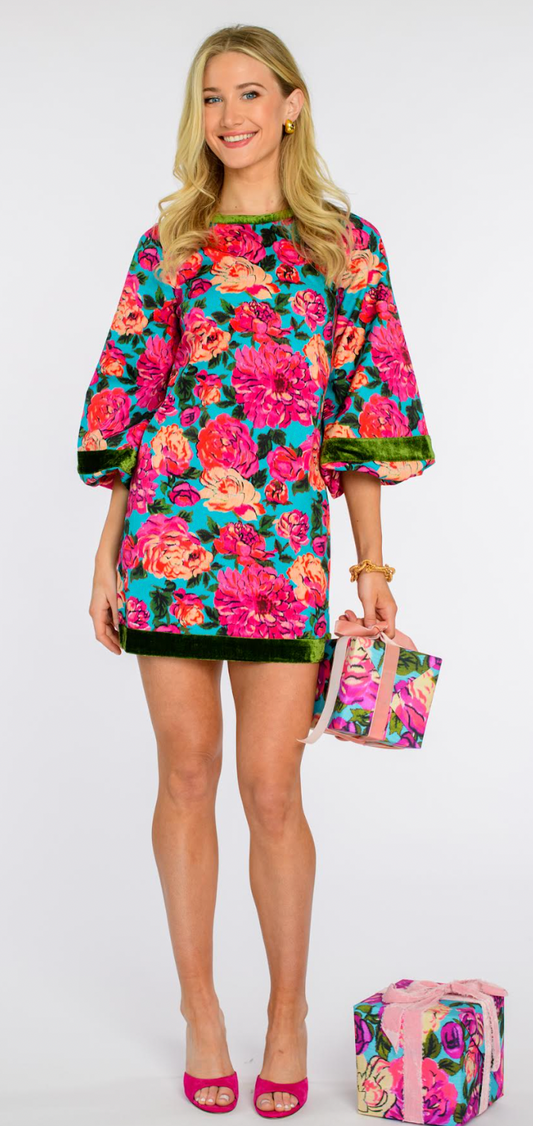 Elizabeth James London Dress in Vintage Roses
