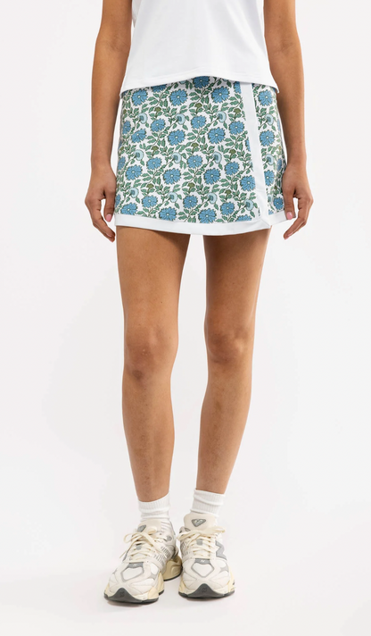 Smith and Quinn Birdie Skort in Seasalt Flora