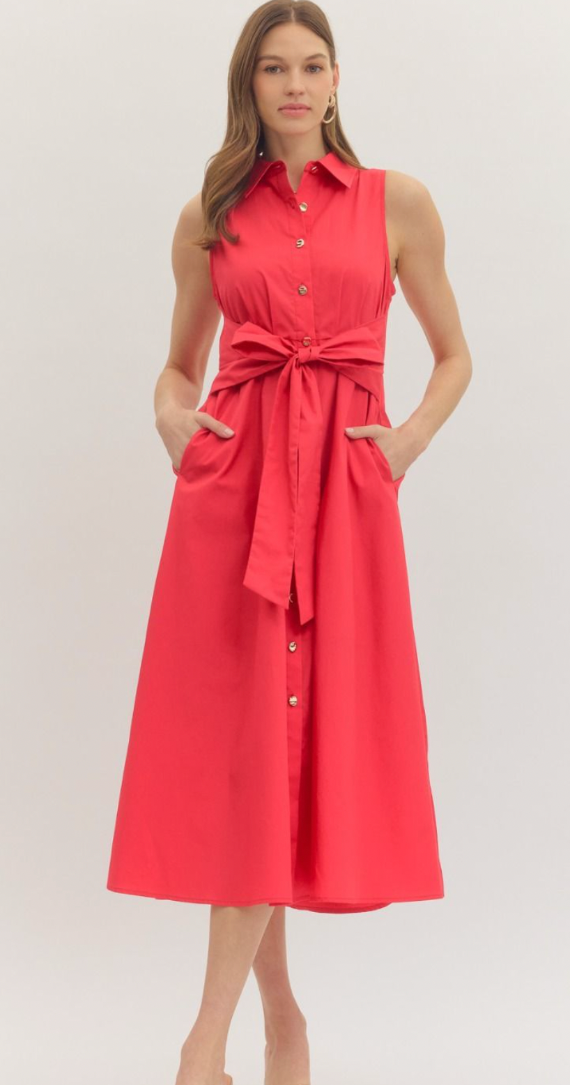 Bow Front Dress (3 colors) PREORDER