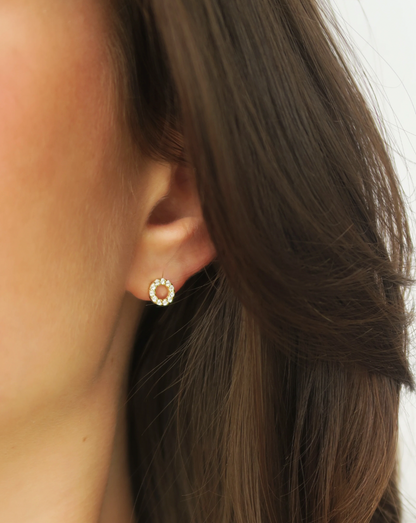Micro Pave O Studs