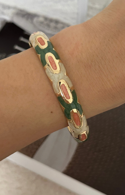 Geometric Bracelet in Green