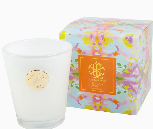 Lux Fragrances Grapefruit Candle with Decorative Box