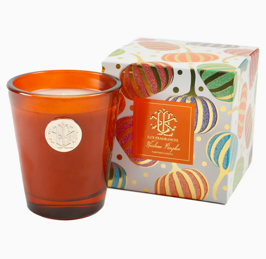 Lux Fragrances Heirloom Pumpkin Decorative Box Candle