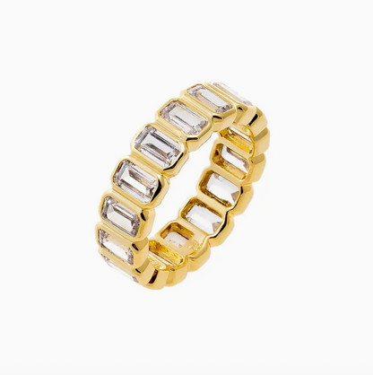 Adina Eden CZ Baguette Eternity Band