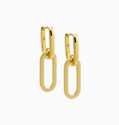 Adina Eden Gold Link Drop Earring