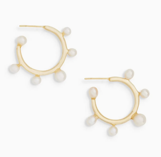 Ever Alice Pearl Hoops