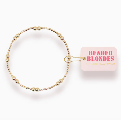 Beaded Blondes Leah Bracelet in Gold