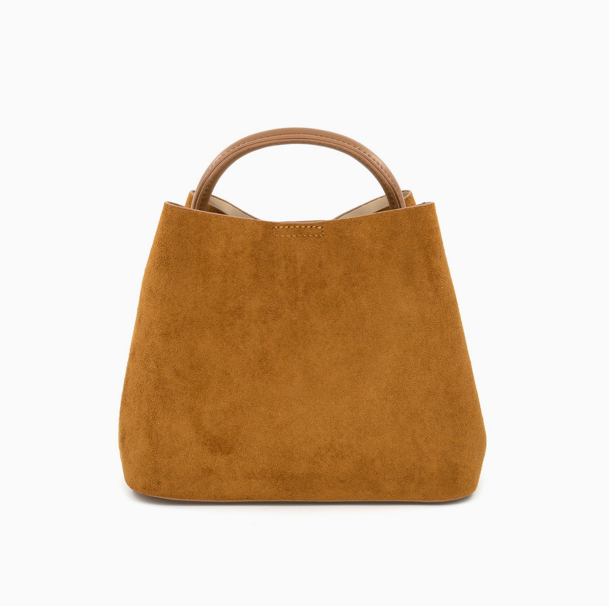 Lucia Suede Bag in Tan