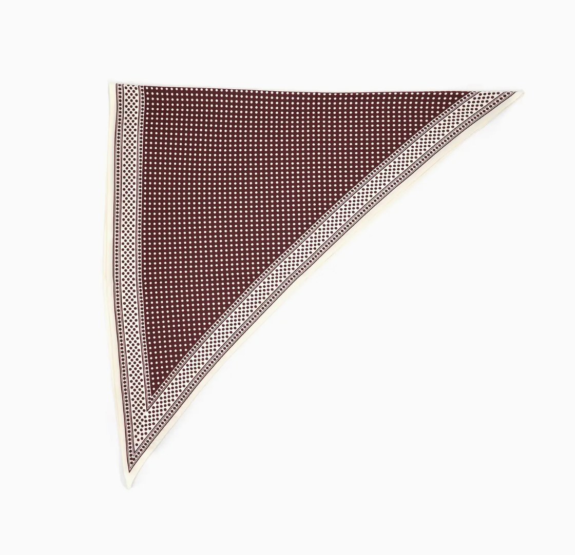 Burgundy Printed Waist/Neck Scarf