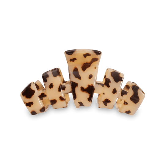 TELETIES: Classic Blonde Tortoise Medium Claw Clip