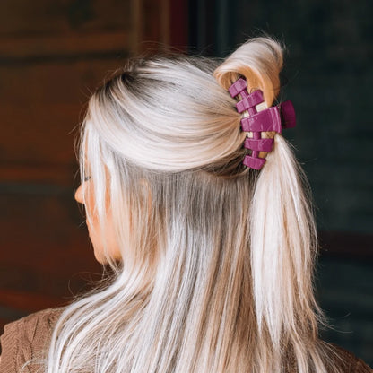 TELETIES: Classic Mulberry Medium Claw Clip