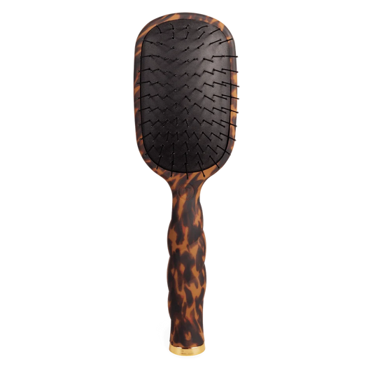 TELETIES: Detangler Hair Brush for Thick Hair - Tortoise