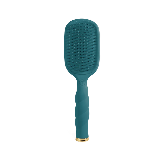 TELETIES: Detangler Hair Brush for Thick Hair - Teal With It