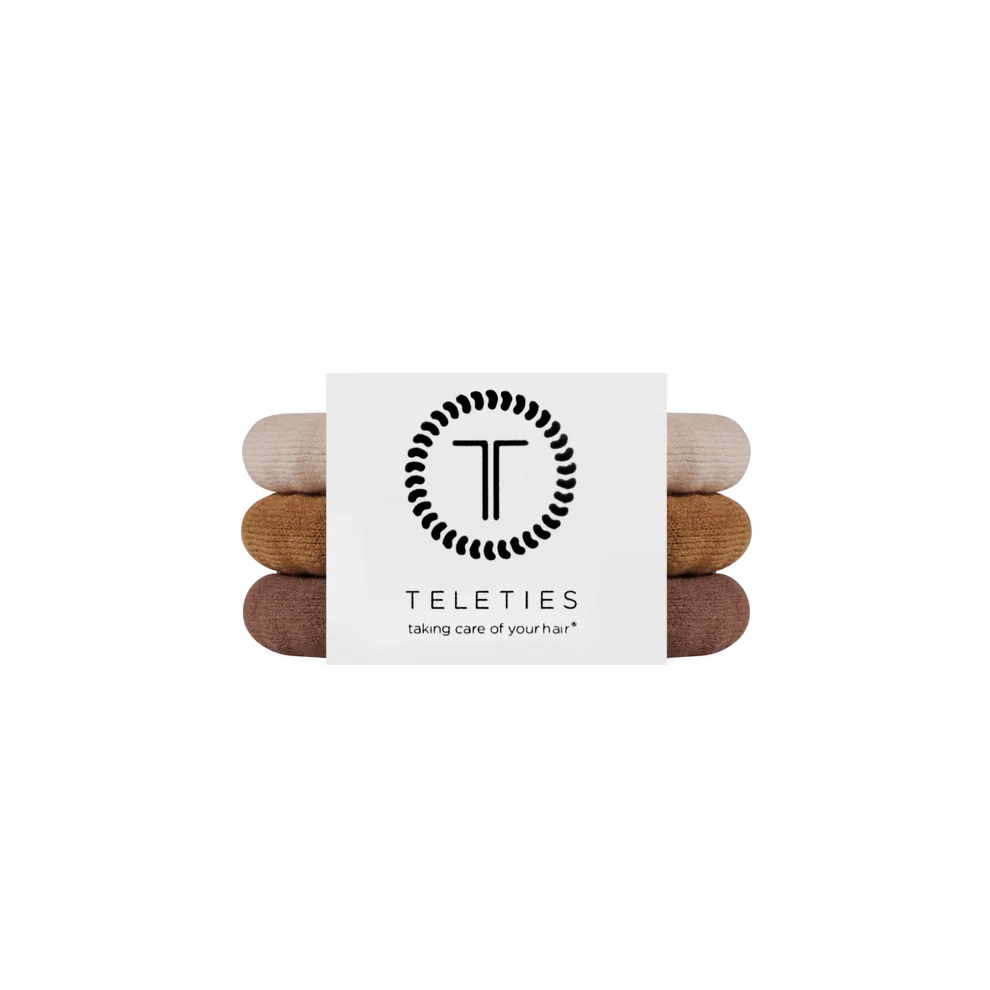 TELETIES: Espresso Yourself Small Nylon Hair Ties