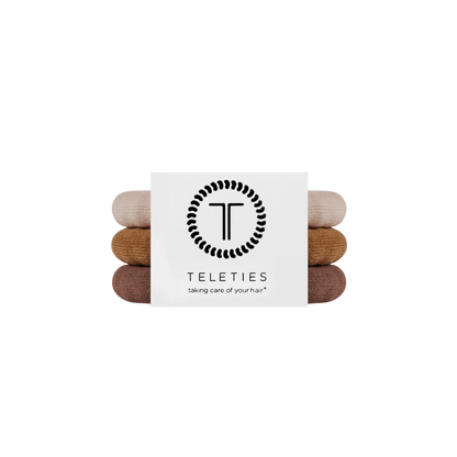 TELETIES: Espresso Yourself Small Nylon Hair Ties