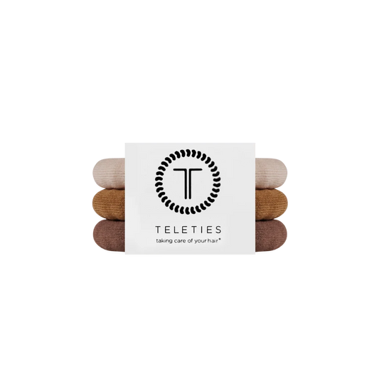 TELETIES: Espresso Yourself Small Nylon Hair Ties