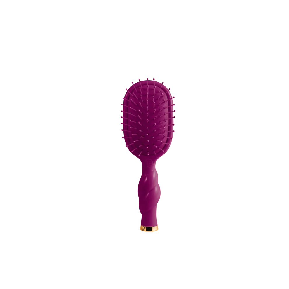 TELETIES: Mini Detangler Hair Brush for Medium Hair - Mulberry