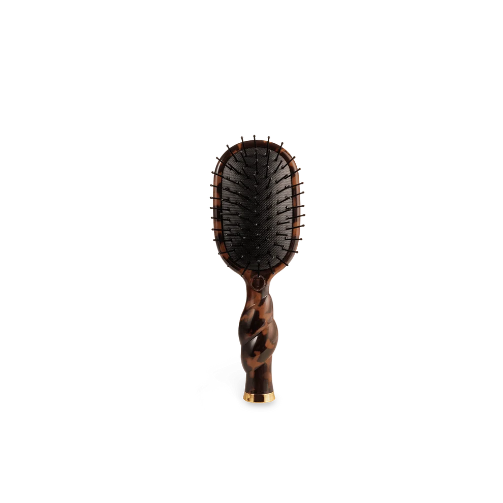 TELETIES: Mini Detangler Hair Brush for Medium Hair - Tortoise