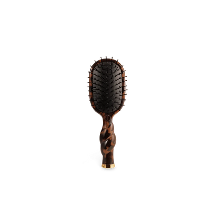 TELETIES: Mini Detangler Hair Brush for Medium Hair - Tortoise
