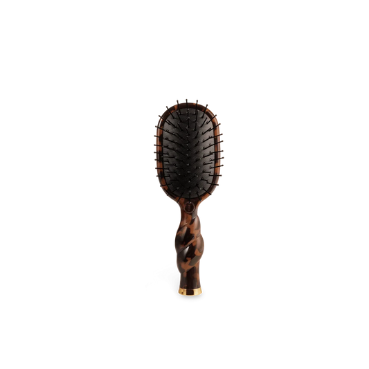 TELETIES: Mini Detangler Hair Brush for Medium Hair - Tortoise