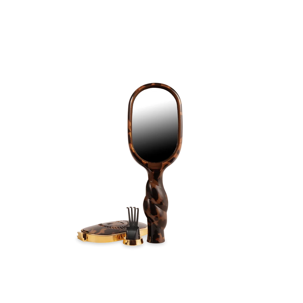 TELETIES: Mini Detangler Hair Brush for Medium Hair - Tortoise