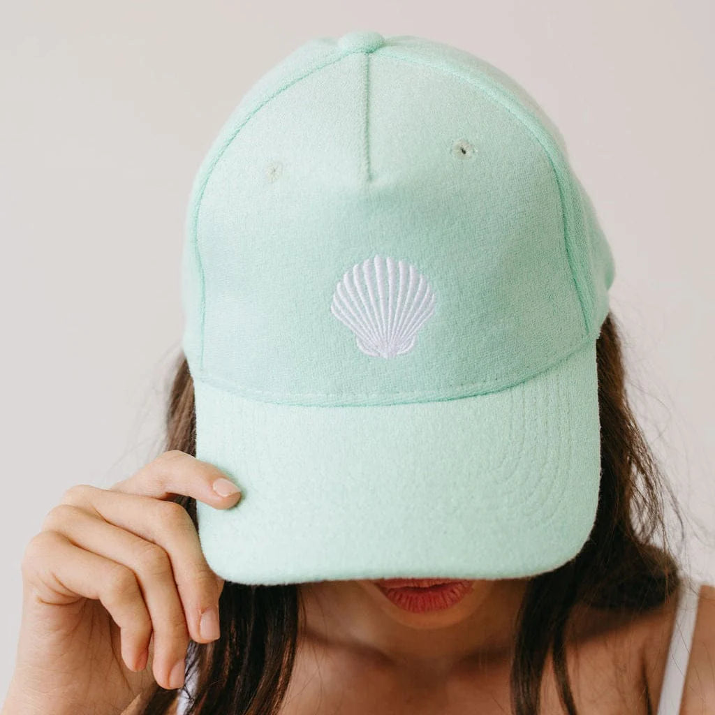Sunshine Tienda Pastel Green Terry Trucker Hat