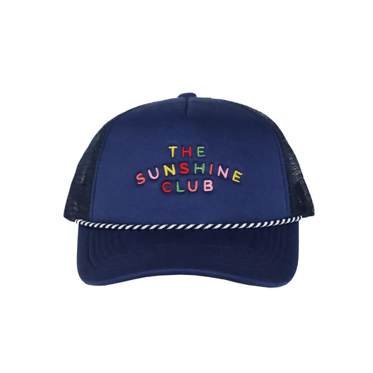 Sunshine Tienda Rainbow Embroidered Sunshine Club Trucker Hat